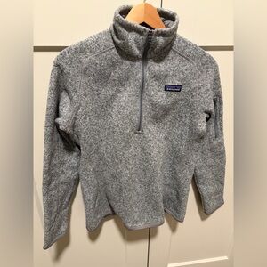 Patagonia Heathered Gray Knit Pullover